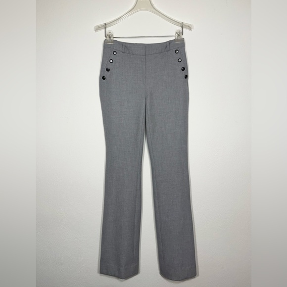 White House Black Market Pants - White House Black Market The Boot Gray SailorTrousers Long Fit Size 00L Workwear